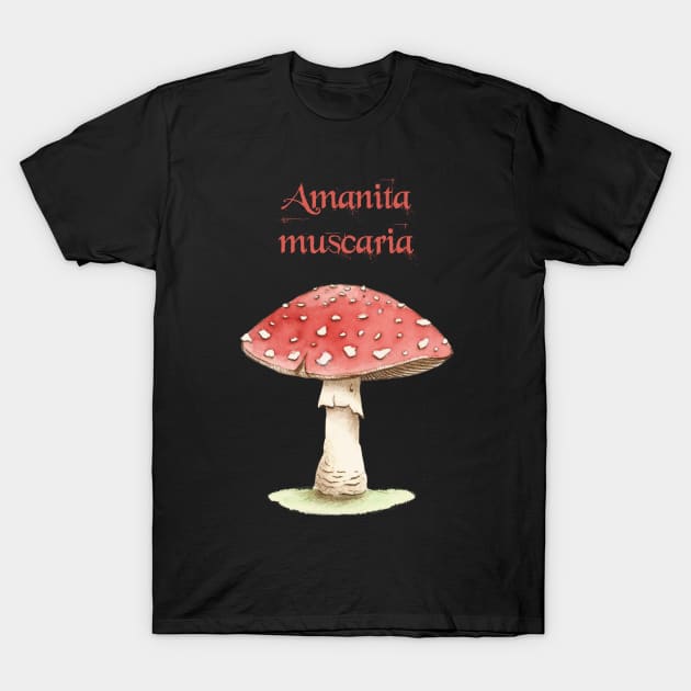 amanita muscaria - fly agaric T-Shirt by svenj-creates